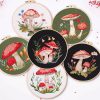 Mushroom Embroidery Kit for Beginners – Cottagecore Hoop Art