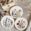 Wildflower Embroidery Kit for Beginners – Modern Line-Art Botanical