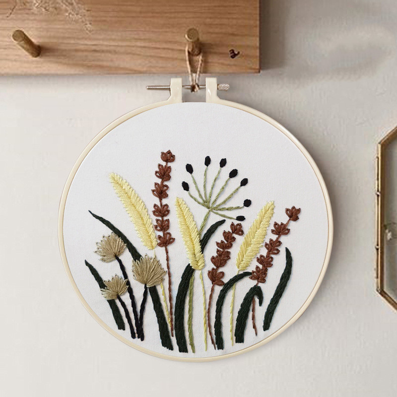 Wildflower Embroidery Kit for Beginners – Modern Line-Art Botanical - Image 4