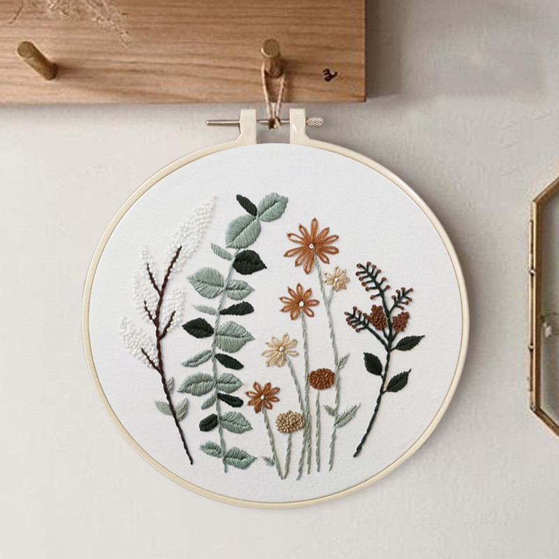 Wildflower Embroidery Kit for Beginners – Modern Line-Art Botanical - Image 7